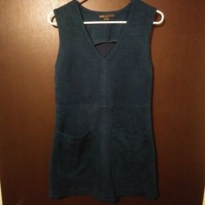 Faux suede dress